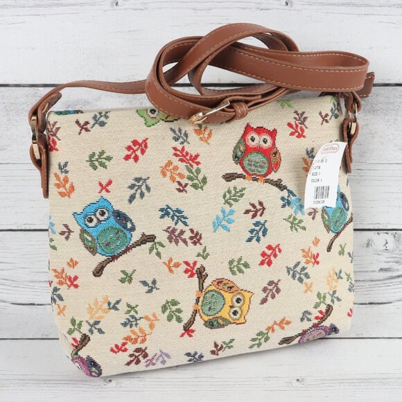 Signare USA Owl Crossbody Bag - Picture 1 of 8